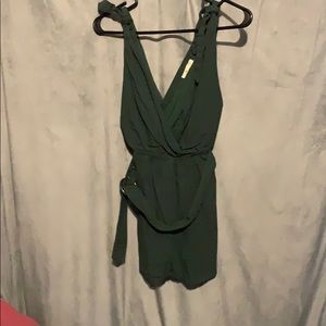Dark green romper